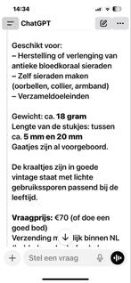 Bloedkoralen kraaltjes - 120 stuks, Ophalen of Verzenden, Zo goed als nieuw