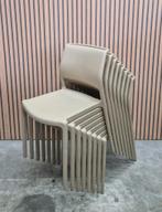 8 x Pedrali Ara kunststof terrasstoelen terras cafe stoelen, Kunststof, Zwart, Ophalen of Verzenden, Zo goed als nieuw