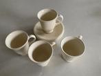 Koffie kop- en schotels Wedgwood Edme Plain, Ophalen of Verzenden, Nieuw, Porselein, Kop en/of schotel