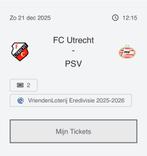 FC Utrecht - PSV (2 kaarten beschikbaar), Tickets en Kaartjes, Sport | Voetbal, Twee personen
