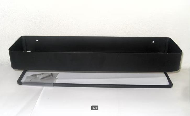 Keukenrekje metaal / kruidenplankje zwart / opbergrekje, Huis en Inrichting, Keuken | Keukenbenodigdheden, Zo goed als nieuw, Ophalen of Verzenden