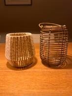 Windlichten - Huwelijksdecoratie, Overige materialen, Gebruikt, Wit, Ophalen of Verzenden