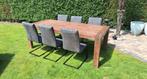 Tafel met stoelen, Huis en Inrichting, Tafels | Eettafels, Ophalen, Overige materialen, Gebruikt, Oude stijl