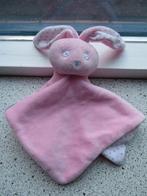 Knuffeldoek konijn Bambino van Kruidvat roze met stippen, Ophalen of Verzenden, Zo goed als nieuw, Konijn