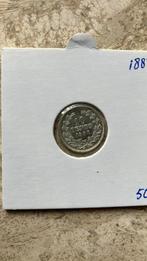 10 cent 1887, Koning Willem III, Zilver, Ophalen of Verzenden, 10 cent