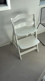 Hauck Alpha witte houten kinderstoel - Gebruikt, Kinderen en Baby's, Ophalen, Gebruikt, Meegroeistoel