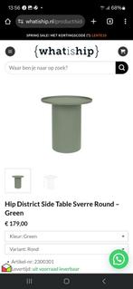 Nieuw! 4 Bijzettafels van Hip District gepoedercoat ijzer, 45 tot 60 cm, Minder dan 55 cm, Metaal of Aluminium, Rond