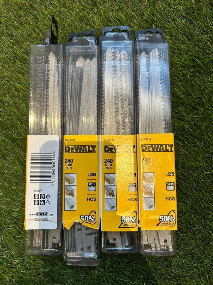 Lot DeWalt 240mm zaagbladen DT2493-QZ – Hout & Metaal – 25 s, Doe-het-zelf en Verbouw, Gereedschap | Handgereedschap, Nieuw, Verzenden