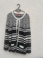 Noble Micha Vest Zwart/Wit XL, Kleding | Dames, Truien en Vesten, Ophalen of Verzenden, Zo goed als nieuw, Maat 46/48 (XL) of groter