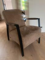 Taupe kleurige suede stoelen, Huis en Inrichting, Fauteuils, Ophalen, Zo goed als nieuw, 75 tot 100 cm