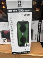 Bluetooth partybox met verlichting & microfoon, Overige merken, Nieuw, Ophalen of Verzenden, 120 watt of meer