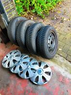 vier Good Year Winterbanden 165/70 R14 incl. stalen velg, Ophalen, 14 inch, Gebruikt, Banden en Velgen
