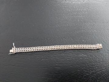 Zilveren armband. 19,5 cm. beschikbaar voor biedingen