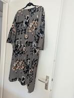 Groene jurk met bloemen, maat 54/56, Kleding | Dames, Verzenden, Zo goed als nieuw, Groen, Jurk