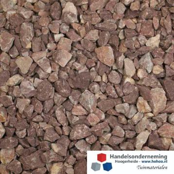 Rouge belge split belgisch rood siersplit bloembak oprit pad beschikbaar voor biedingen