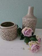 Mooie decoratieve set pot en vaas Nieuw!, Nieuw, Ophalen of Verzenden