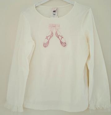 *SALE* Off-white Gymboree longsleeve maat 134 *NIEUW (0604)  beschikbaar voor biedingen