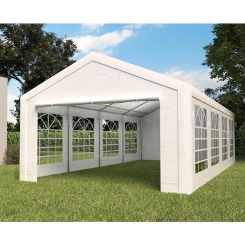 Partytent huren | wit 4x8 | Inclusief opbouw & afbouw, Hobby en Vrije tijd, Feestartikelen | Verhuur, Nieuw, Verjaardag, Ophalen