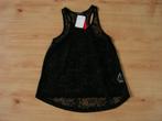 NIEUW zwarte kanten top maat XS van Pieces., Zwart, Nieuw, Ophalen of Verzenden, Zonder mouw