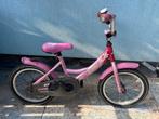 Roze meisjesfiets popal 16 inch, Fietsen en Brommers, Ophalen, Gebruikt, 16 tot 20 inch