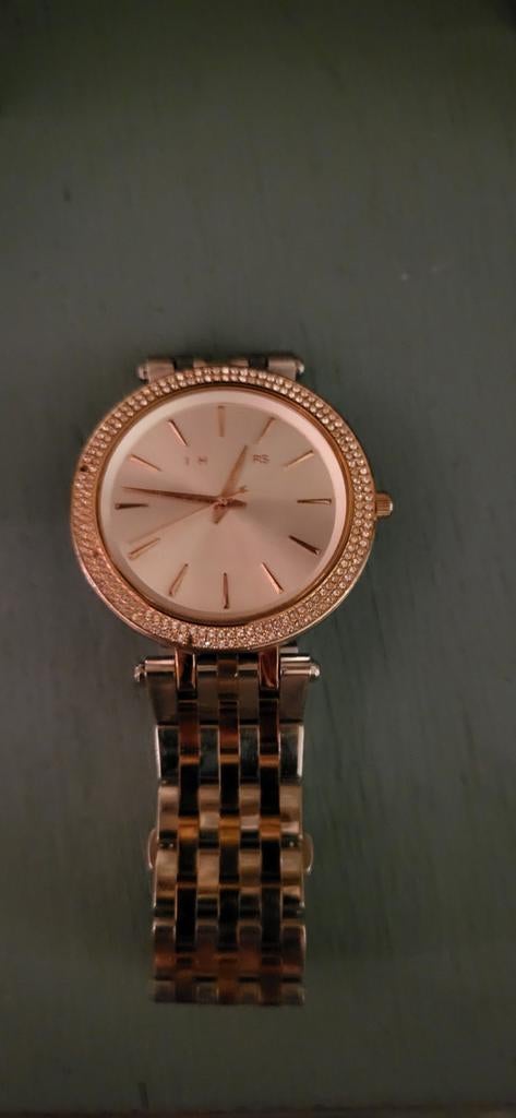 Michael Kors dameshorloge tri-color – batterij leeg, Overige merken, Staal, Gebruikt, Staal