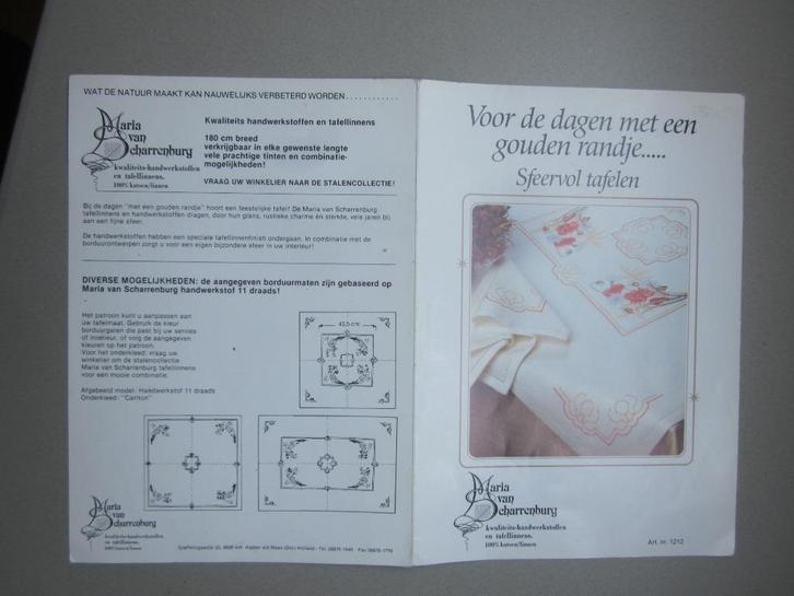 Maria van Scharrenburg origineel borduur telpatroon klaproos, Hobby en Vrije tijd, Borduren en Borduurmachines, Nieuw, Patroon