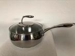Tupperware chefseries kookpan steelpan 2,8 liter zgan, Zo goed als nieuw, Rvs, Keramische plaat, Ophalen