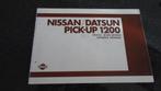 Nissan / Datsun Pick-Up 1200 - Handleiding, Verzenden