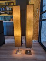 2 antracietgrijze stalampen., Huis en Inrichting, Lampen | Vloerlampen, Ophalen, Gebruikt