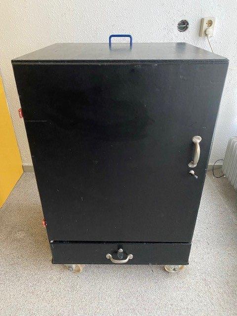 muziek installatie opbergkast mengpaneel zwart multiplex, Audio, Tv en Foto, Stereo-sets, Zo goed als nieuw, Overige merken, Ophalen