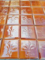 50st Prachtige art nouveau wandtegels opgelegde Franse lelie