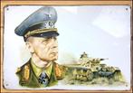 Afrikakorp Erwin Rommel en Tank Metalen Wandbord, Verzenden, Landmacht, Amerika
