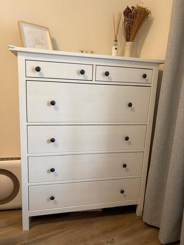 IKEA Hemnes Chest – 6 Drawers, White – €120 beschikbaar voor biedingen