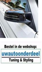 Mercedes C klasse W204 Wing Spiegel Zwart Spiegelkappen, Verzenden