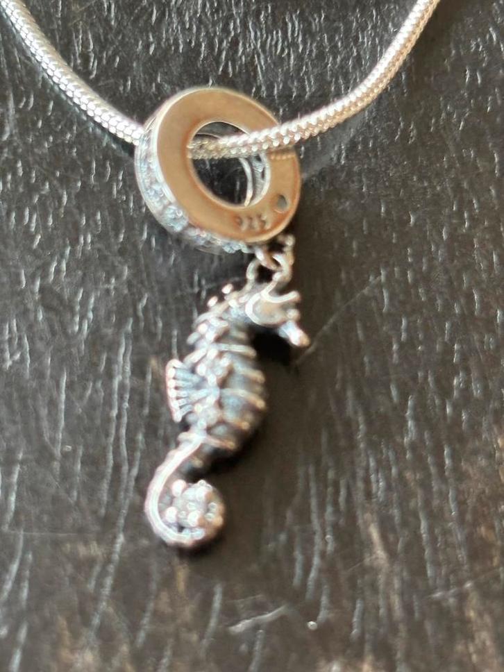 Zilveren Zeepaardje met Ketting  past Pandora Gekeurd, Sieraden, Tassen en Uiterlijk, Kettingen, Nieuw, Zilver, Verzenden