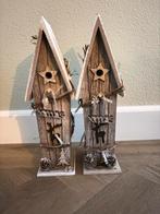 Houten kersthuisjes met verlichting, Diversen, Ophalen of Verzenden, Zo goed als nieuw