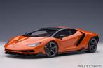 1:18 Lamborghini Centenario Pearl Orange Autoart 79201, Hobby en Vrije tijd, Modelauto's | 1:18, Auto, Autoart, Nieuw, Ophalen of Verzenden