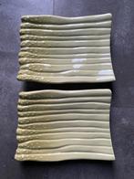 2 asperge borden, Ophalen of Verzenden, Aardewerk, Overige stijlen, Bord(en)