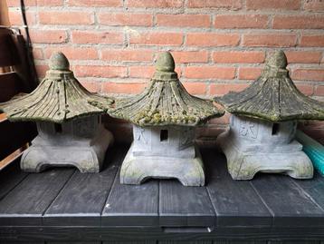 Te koop 4 Japanse Pagode lampen. beschikbaar voor biedingen