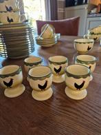 6 eierdopjes kip en haan servies, Overige typen, Nieuw, Ophalen of Verzenden, Overige stijlen