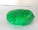 Glazen object stuk glas groen opaline ovale vorm 6771-g, Antiek en Kunst, Kunst | Designobjecten, Ophalen of Verzenden