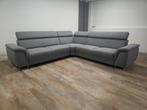 GRATIS BEZORGEN | Z.G.A.N Groot Grijs Hoekbank, 150 cm of meer, 250 tot 300 cm, Modern, Stof