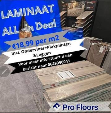 LAMINAAT ALL-IN DEAL €18,99 PERM2‼️ beschikbaar voor biedingen