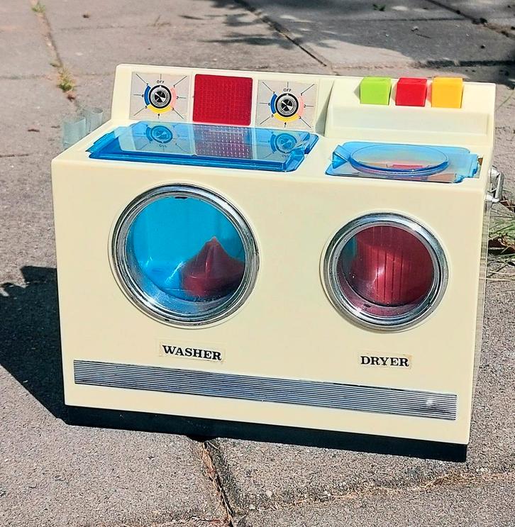 Vintage Playwell wasmachine Hong Kong 1960s retro speelgoed, Verzamelen, Speelgoed, Gebruikt, Ophalen of Verzenden