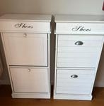Schoenkast 2 stuks met 2 vakken wn open klep, Ophalen, Gebruikt, Romantische of brocante