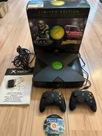 Xbox console Limited Edition Halo (zonder Midtown Madness), Ophalen of Verzenden, Gebruikt, Met 2 controllers, Met games