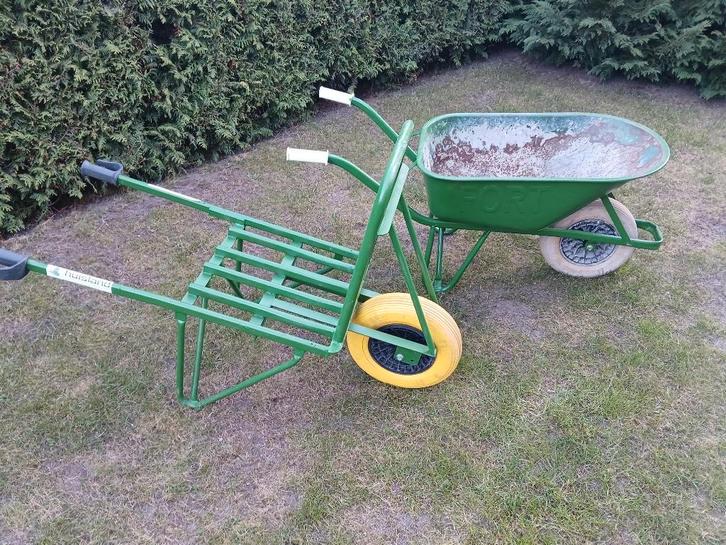 Steen en bak kruiwagen te huur., Tuin en Terras, Kruiwagens, Gebruikt, Handmatig, Eenwielig, Ophalen