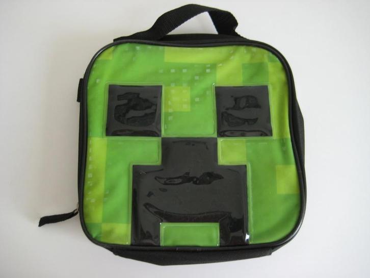 Minecraft koeltas 20x20 cm, Caravans en Kamperen, Koelboxen, Zo goed als nieuw, Koeltas, Koelelement, Ophalen of Verzenden