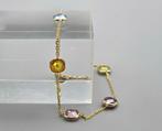 Gouden Vintage armband met edelstenen. 2025/485.