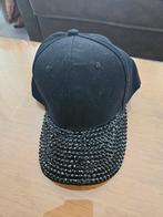 Damespet zwart met strass steentjes nieuw, Ophalen of Verzenden, Nieuw, Pet